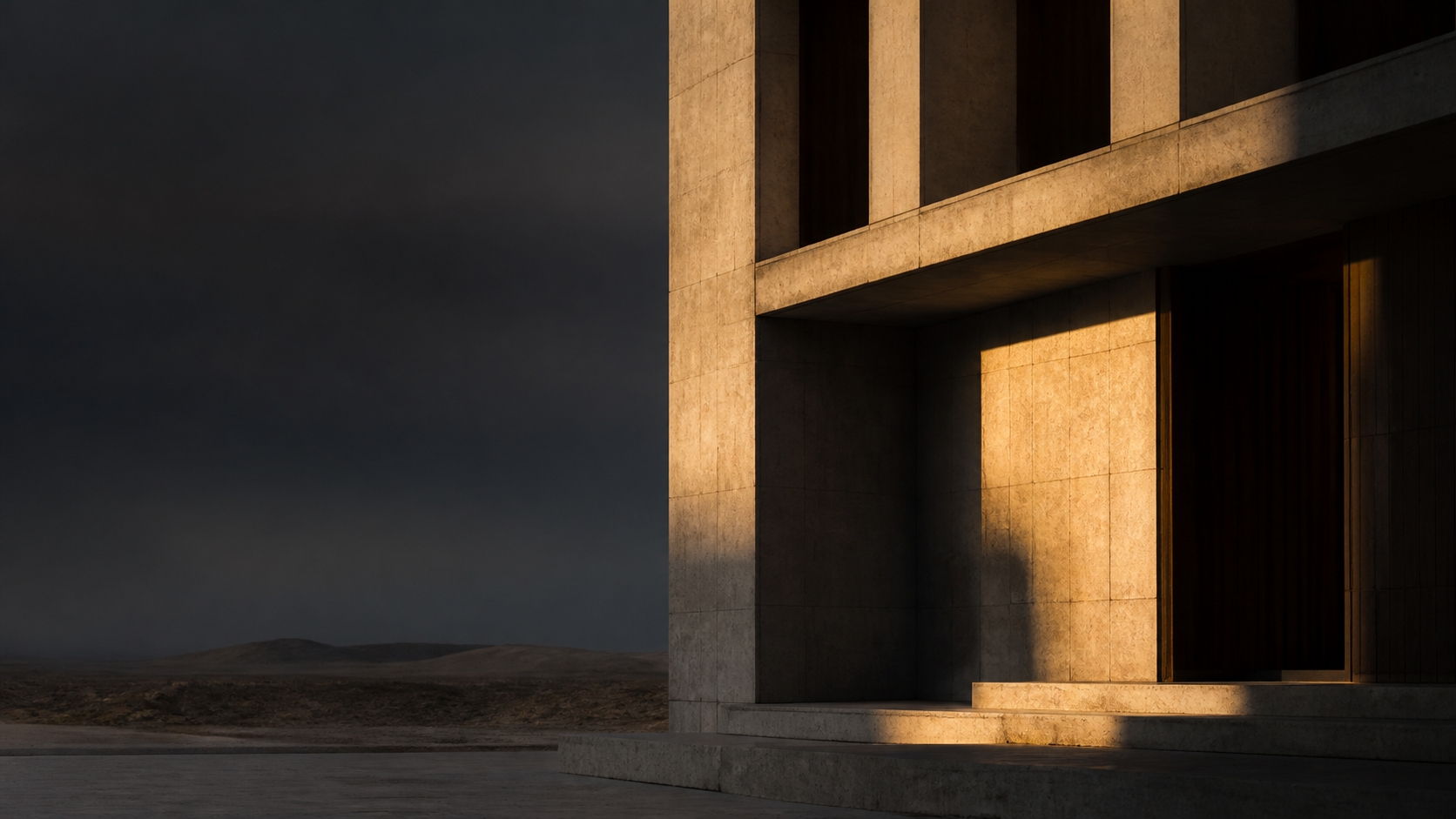 Arquitectura contemporánea en paisaje costero